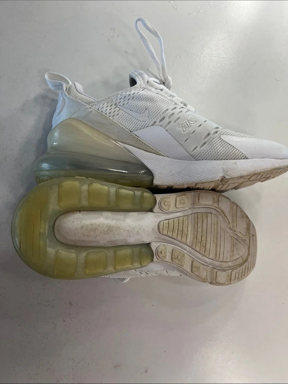 Nike White Knit Running Sneakers